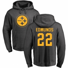 Nike Pittsburgh Steelers #22 Terrell Edmunds Ash One Color Pullover Hoodie