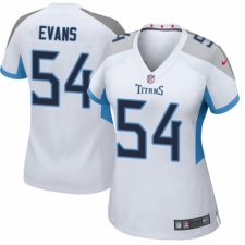 Women's Nike Tennessee Titans #54 Rashaan Evans Game White NFL Jersey