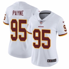 Women's Nike Washington Redskins #95 Da'Ron Payne White Vapor Untouchable Elite Player NFL Jersey