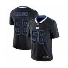 Men's Indianapolis Colts #56 Quenton Nelson Limited Lights Out Black Rush Football Jersey