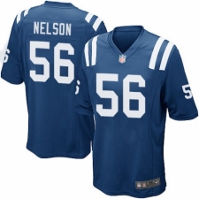Men's Nike Indianapolis Colts #56 Quenton Nelson Game Royal Blue Team Color NFL Jersey