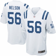 Men's Nike Indianapolis Colts #56 Quenton Nelson Game White NFL Jersey