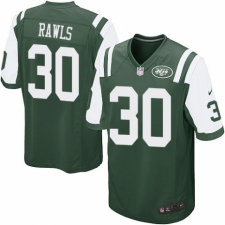 Men's Nike New York Jets #30 Thomas Rawls Game Green Team Color NFL Jersey