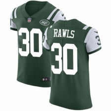 Men's Nike New York Jets #30 Thomas Rawls Green Team Color Vapor Untouchable Elite Player NFL Jersey