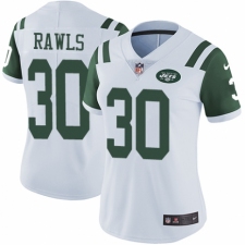 Women's Nike New York Jets #30 Thomas Rawls White Vapor Untouchable Elite Player NFL Jersey