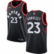 Men's Nike Toronto Raptors #23 Fred VanVleet Authentic Black NBA Jersey Statement Edition