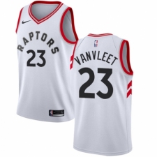 Men's Nike Toronto Raptors #23 Fred VanVleet Authentic White NBA Jersey - Association Edition