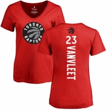 NBA Women's Nike Toronto Raptors #23 Fred VanVleet Red Backer T-Shirt