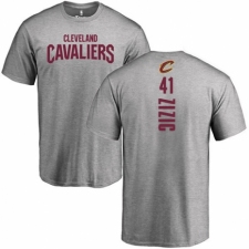 NBA Nike Cleveland Cavaliers #41 Ante Zizic Ash Backer T-Shirt