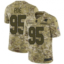Men's Nike Carolina Panthers #95 Dontari Poe Limited Camo 2018 Salute to Service NFL Jersey