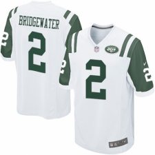 Men's Nike New York Jets #2 Teddy Bridgewater Game White NFL Jersey