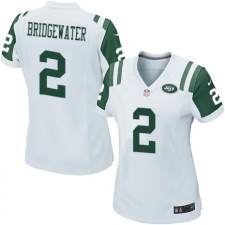 Women's Nike New York Jets #2 Teddy Bridgewater Game White NFL Jersey