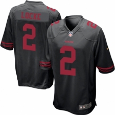 Men's Nike San Francisco 49ers #2 Jeff Locke Game Black NFL Jersey