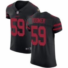 Men's Nike San Francisco 49ers #59 Korey Toomer Black Alternate Vapor Untouchable Elite Player NFL Jersey