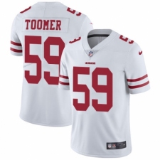 Men's Nike San Francisco 49ers #59 Korey Toomer White Vapor Untouchable Limited Player NFL Jersey