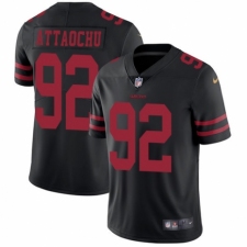 Men's Nike San Francisco 49ers #92 Jeremiah Attaochu Black Vapor Untouchable Limited Player NFL Jersey
