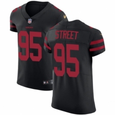 Men's Nike San Francisco 49ers #95 Kentavius Street Black Alternate Vapor Untouchable Elite Player NFL Jersey