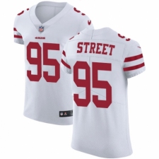 Men's Nike San Francisco 49ers #95 Kentavius Street White Vapor Untouchable Elite Player NFL Jersey