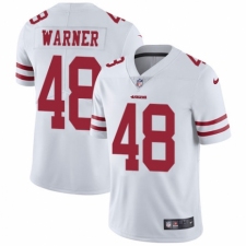 Men's Nike San Francisco 49ers #48 Fred Warner White Vapor Untouchable Limited Player NFL Jersey