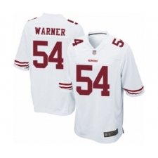 Men's San Francisco 49ers #54 Fred Warner Game White Football Jersey