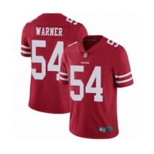 Men's San Francisco 49ers #54 Fred Warner Red Team Color Vapor Untouchable Limited Player Football Jersey