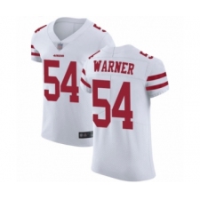 Men's San Francisco 49ers #54 Fred Warner White Vapor Untouchable Elite Player Football Jersey