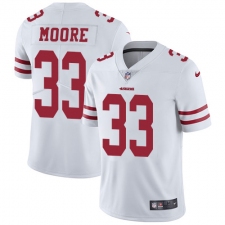 Youth Nike San Francisco 49ers #33 Tarvarius Moore White Vapor Untouchable Elite Player NFL Jersey