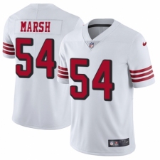 Men's Nike San Francisco 49ers #54 Cassius Marsh Elite White Rush Vapor Untouchable NFL Jersey