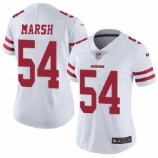 Women's Nike San Francisco 49ers #54 Cassius Marsh White Vapor Untouchable Limited Player NFL Jersey