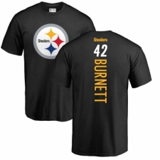Nike Pittsburgh Steelers #42 Morgan Burnett Black Backer T-Shirt
