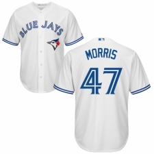 Men's Majestic Toronto Blue Jays #47 Jack Morris Replica White Home MLB Jersey