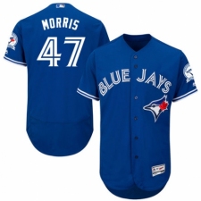 Men's Majestic Toronto Blue Jays #47 Jack Morris Royal Blue Alternate Flex Base Authentic Collection MLB Jersey
