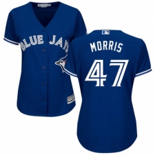 Women's Majestic Toronto Blue Jays #47 Jack Morris Replica Blue Alternate MLB Jersey