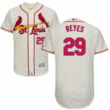 Men's Majestic St. Louis Cardinals #29 lex Reyes Cream Alternate Flex Base Authentic Collection MLB Jersey