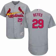 Men's Majestic St. Louis Cardinals #29 lex Reyes Grey Road Flex Base Authentic Collection MLB Jersey
