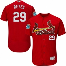 Men's Majestic St. Louis Cardinals #29 lex Reyes Red Alternate Flex Base Authentic Collection MLB Jersey