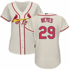 Women's Majestic St. Louis Cardinals #29 lex Reyes Replica Cream Alternate Cool Base MLB Jersey