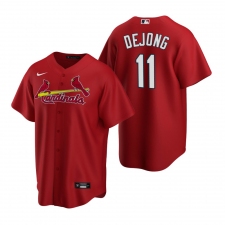 Men's Nike St. Louis Cardinals #11 Paul DeJong Red Alternate Stitched Baseball Jersey