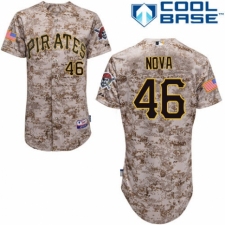 Men's Majestic Pittsburgh Pirates #46 Ivan Nova Authentic Camo Alternate Cool Base MLB Jersey