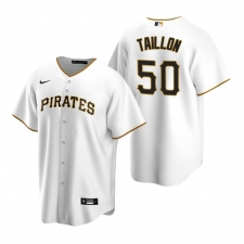Men's Nike Pittsburgh Pirates #50 Jameson Taillon White Home Stitched Baseball Jersey