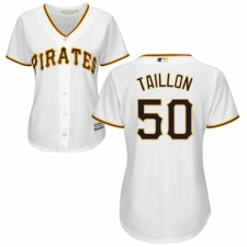 Women's Majestic Pittsburgh Pirates #50 Jameson Taillon Replica White Home Cool Base MLB Jersey