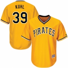 Youth Majestic Pittsburgh Pirates #39 Chad Kuhl Authentic Gold Alternate Cool Base MLB Jersey