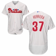 Men's Majestic Philadelphia Phillies #37 Odubel Herrera White Home Flex Base Authentic Collection MLB Jersey