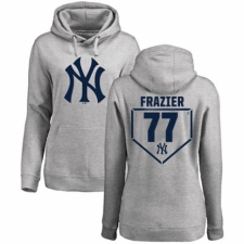 MLB Women's Nike New York Yankees #77 Clint Frazier Gray RBI Pullover Hoodie