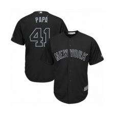 Men's New York Yankees #41 Miguel Andujar  Papa  Authentic Black 2019 Players Weekend Baseball Jersey