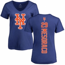 MLB Women's Nike New York Mets #29 Devin Mesoraco Royal Blue Backer T-Shirt