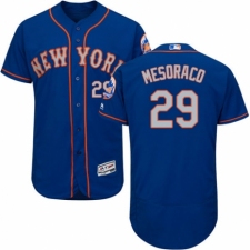 Men's Majestic New York Mets #29 Devin Mesoraco Royal/Gray Alternate Flex Base Authentic Collection MLB Jersey