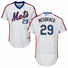 Men's Majestic New York Mets #29 Devin Mesoraco White Alternate Flex Base Authentic Collection MLB Jersey