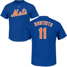 MLB Nike New York Mets #11 Jose Bautista Royal Blue Name & Number T-Shirt