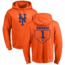 MLB Nike New York Mets #1 Amed Rosario Orange RBI Pullover Hoodie
